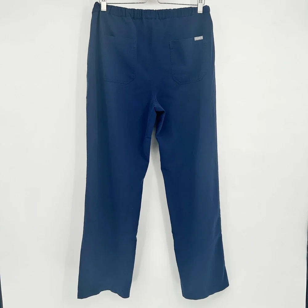 FIGS Mens Navy Blue Technical Collection Straight Leg Medical Scrub Pants Size M